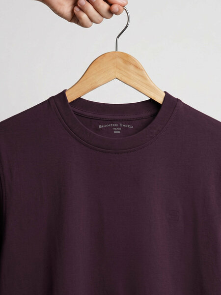 Maroon Basic T-Shirt (TEE-466)