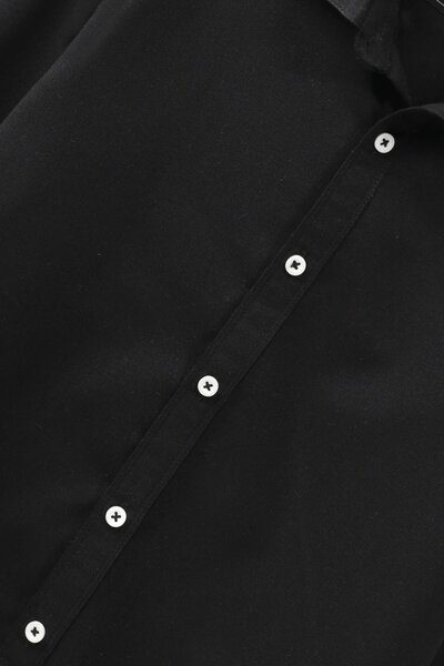 Boys Black Button Shirt