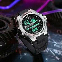 Shein - Sunlifex Sports Fashion Quartz Digital Man Watch
