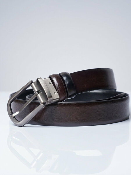 Black & Dark Brown Reversible Belt (BELT-934)