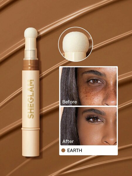 Shein Sheglam - Complexion Boost Concealer-Earth Sponge-Head Applicator Matte Liquid Concealer
