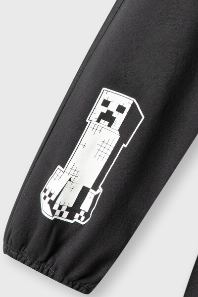 Boys Black Trail Graphic Joggers