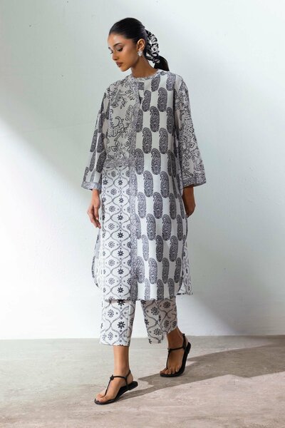 Stitched Multi Printed Culotte