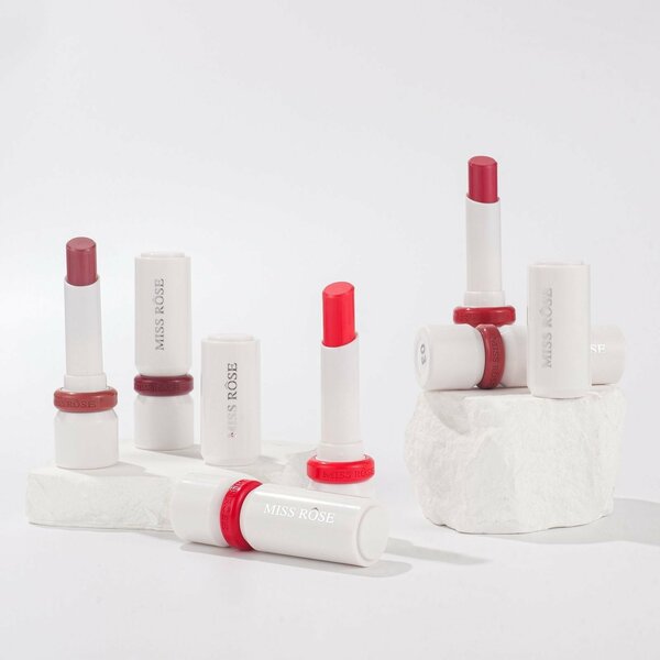 Miss Rose - Professional Makeup 3 Pc Matte Finish Long Lasting Rhyme Color Lipstick