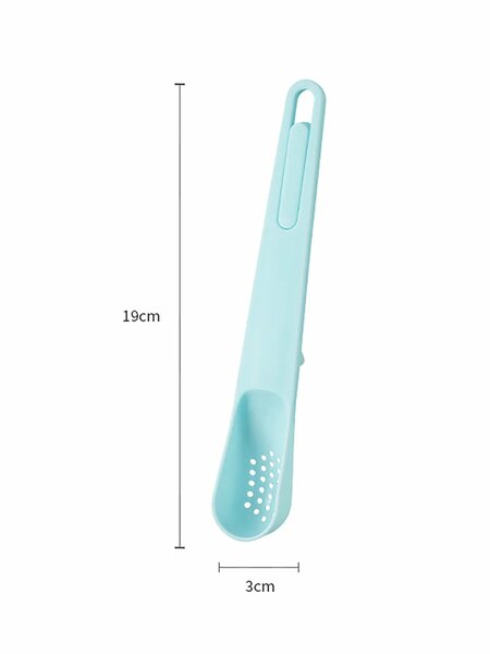 Shein - 1pc Portable Multifunctional Can Spoon, Two-In-One Strainer Spoon And Fork, Pickling Fruit Fork,