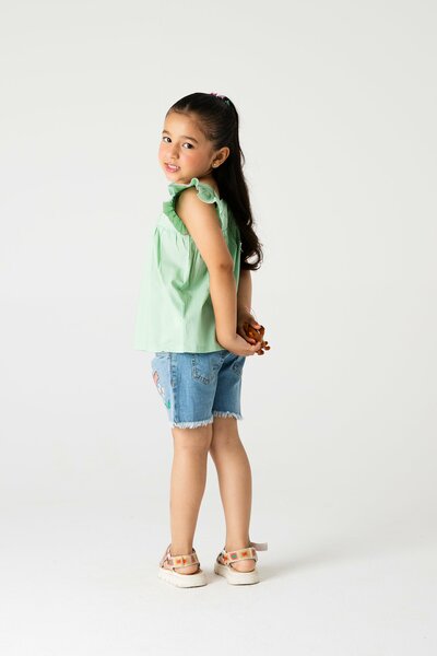 Pistachio Petal Cotton Top