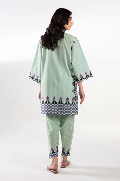Stitched Printed Fancy Slub Shirt