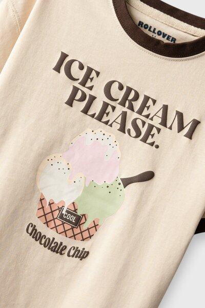 Girls Ice-Cream Scoop Drop Tee