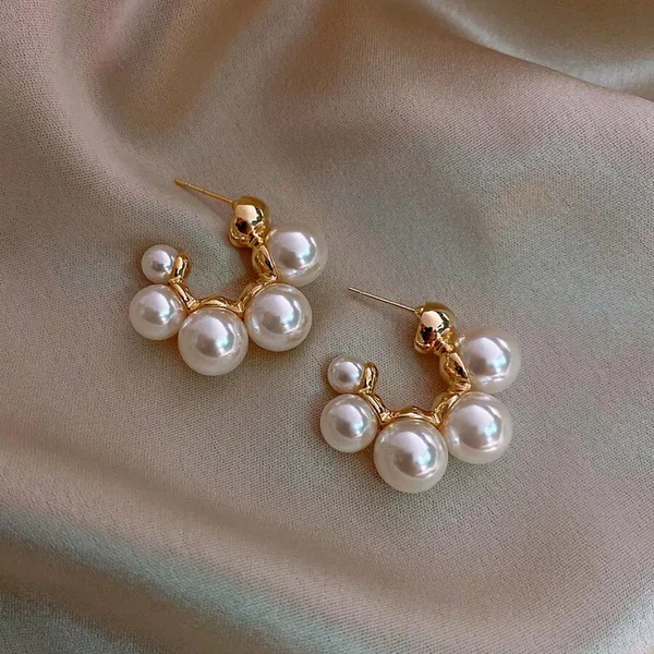Shein - 14pcs Luxury Pearl Earrings Set