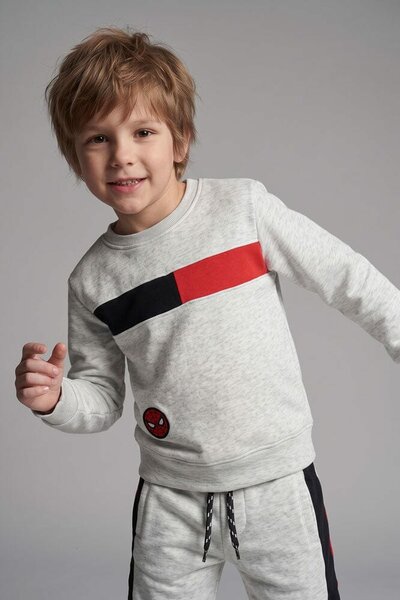 DKY Kid's Spiderman Badge Fleece Twin Set