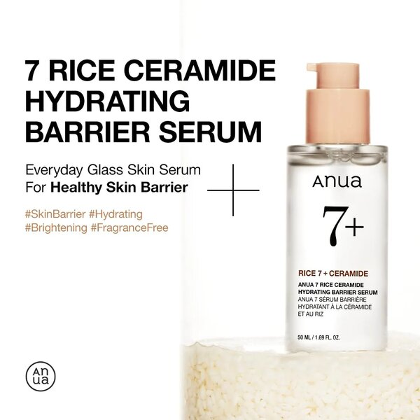 Anua Rice Ceramide 7 Hydrating Barrier Serum - 50ml