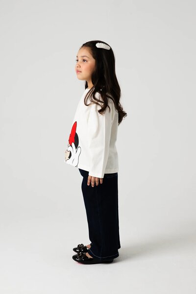 Girls Minnie Bow Graphic Tee
