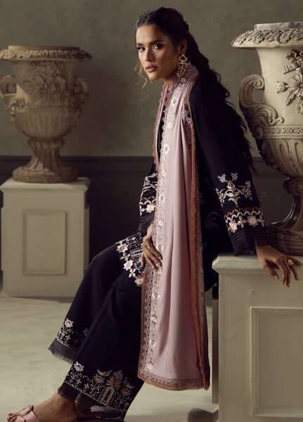 Sahar Unstitched Embroidered Khaddar 3 Piece Suit Zarelle Winter Collection