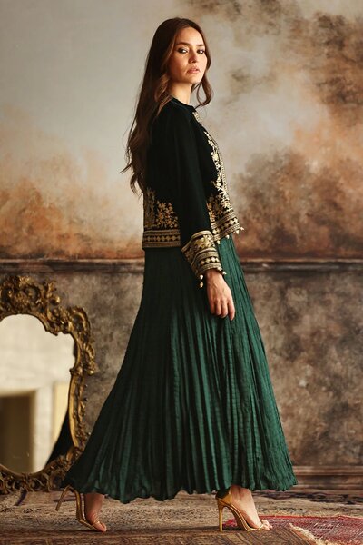 Velvet Embroidered Waistcoat