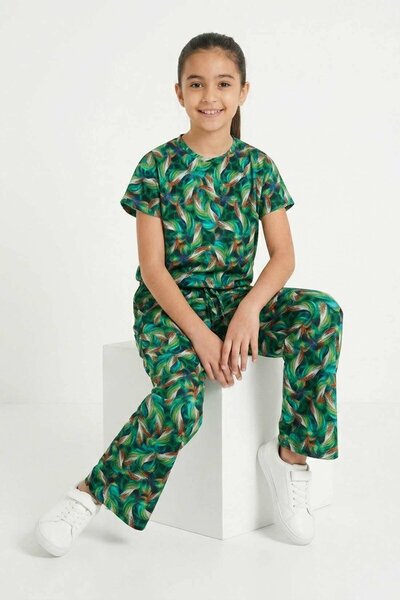 Girl's Tie Up Bottom Co-Ord Set