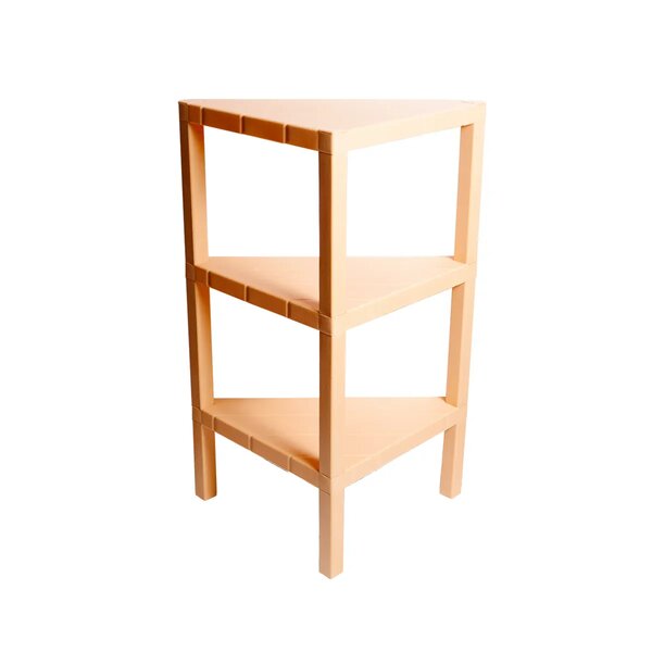 Max Corner Rack – 3-Tier Multipurpose Plastic Shelf for Home & Office Storage