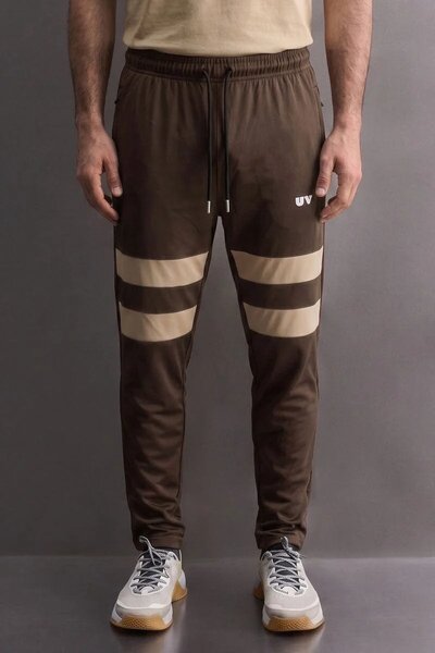 Urban Vouge Men's Thigh Striped Activewear Trousers