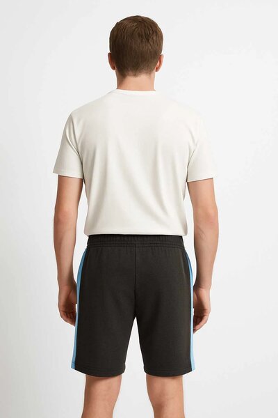 Men's Contrast Panel Pique Shorts