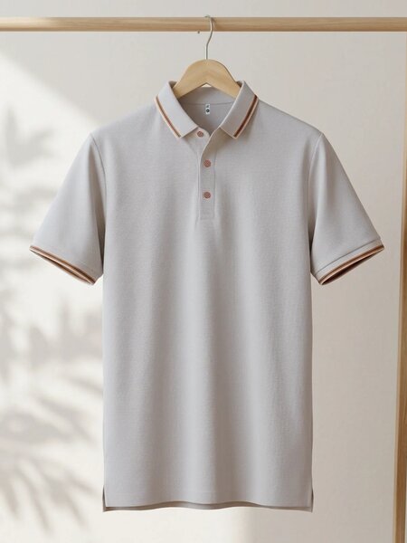 Fawn Textured Nylon Spandex Polo (POLO-1355)