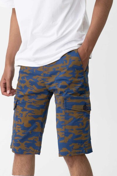 O&S Men's Camouflage Printed Cargo Shorts