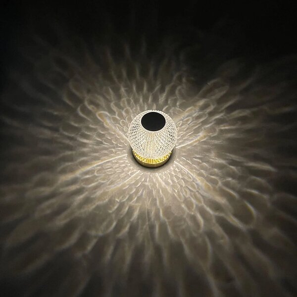 Home.Co- Round Crystal Table Lamp
