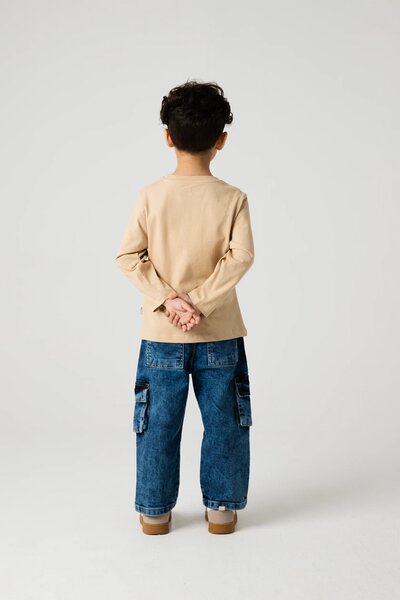 Boys Choco Beige Graphic Tee