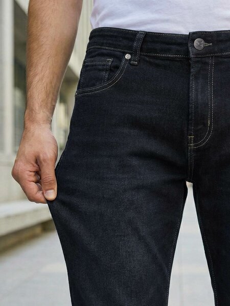 Indigo Blue Straight Fit Jeans 52