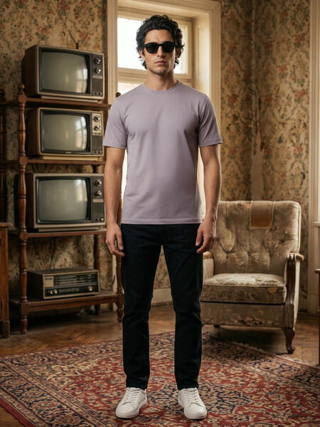 Beige Basic T-Shirt (TEE-521)