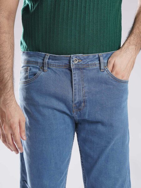 Mid Blue Straight Fit Jeans 50