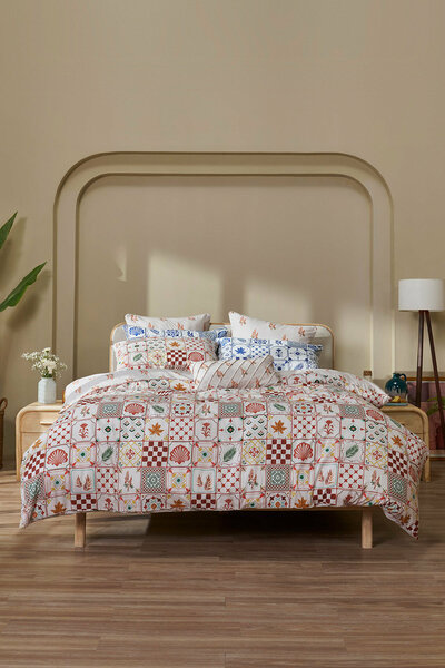 Marine Tiles T-150 Quilt Cover Set