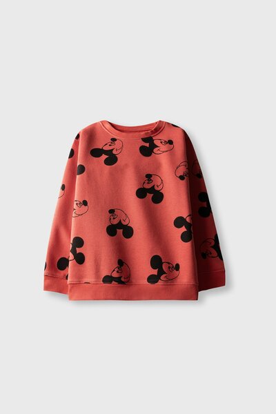 Boys Mickey Coral Fleece Sweatshirt