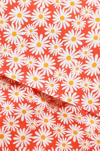 Red Daisy Cotton Co-Ord Set