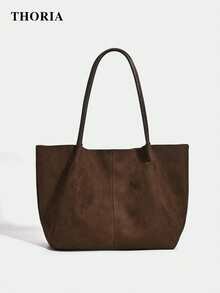 Shein - 2026 New Suedette Large Capacity Bag