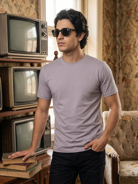 Beige Basic T-Shirt (TEE-521)