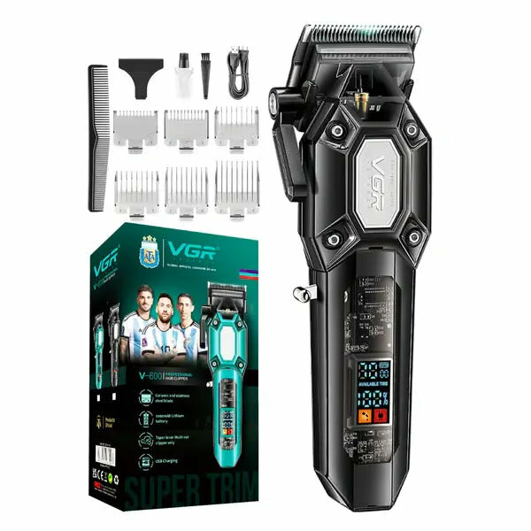 VGR -  V-600 Professional Cordless Hair Clipper for Men & Barbers