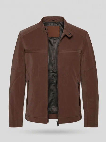 Brown Imported Full Sleeves Suede Jacket (SJ-017)