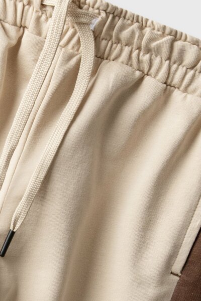 Boys Cocoa Side Panel Trouser