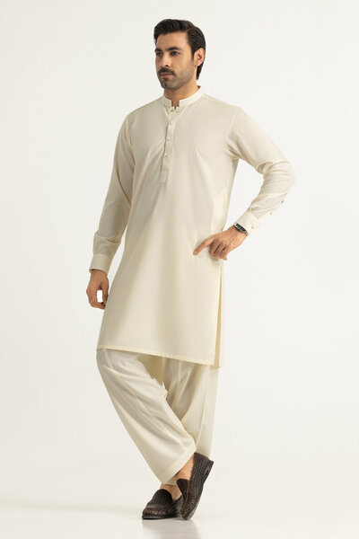 Regular Fit Embroidered Suits