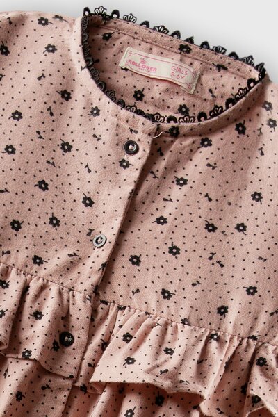 Pink Blossom Gathered Top