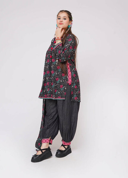 Winter Fall by Senorita Girls RTW Printed Karandi 3 Piece Suit GAD-03636 Casual Collection