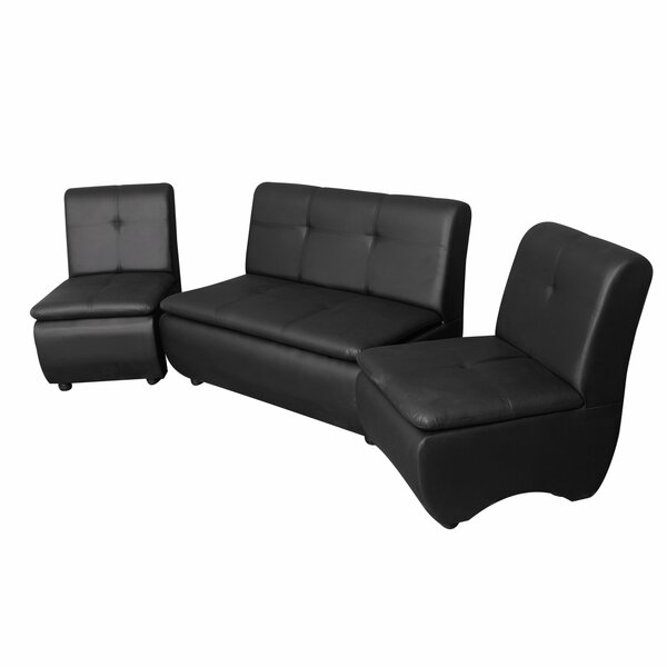 Lazo Premium Leatherette Office Sofa set in Black (Single Seater, 2-Seater, or 4-Seater Bundle)