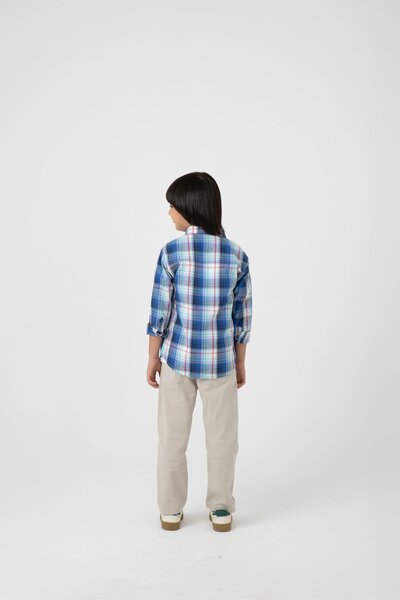 Boys Color Trail Check Shirt