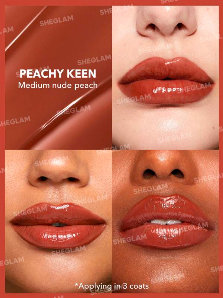 Shein Sheglam - Pouty Lip Balm - Perfect Shine - Peachy Keen