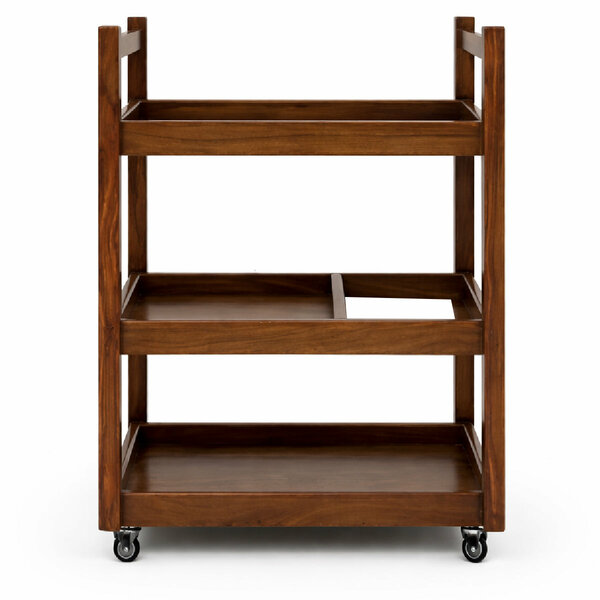 Nysa Solid Wood Tea Trolley with Wheels