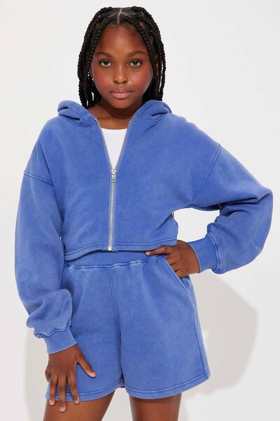NK Girl's Fleece Zipper Hoodie