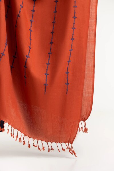 Acrylic Embroidered Shawl