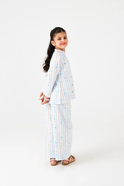 White Printed Cotton Co-ord Set