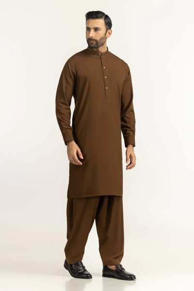 Regular Fit Embroidered Suits