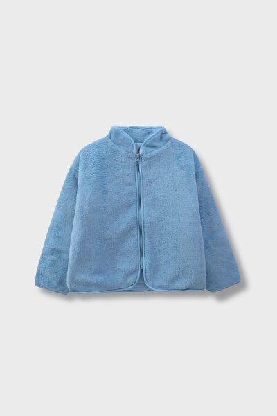 Girls Blue Frosty Fleece Jacket