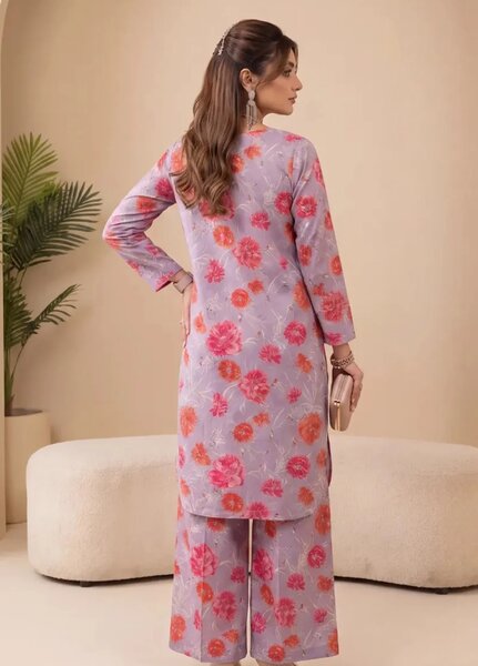 2PC Unstitched Printed Lawn Suit ( SUNS82AG2045)